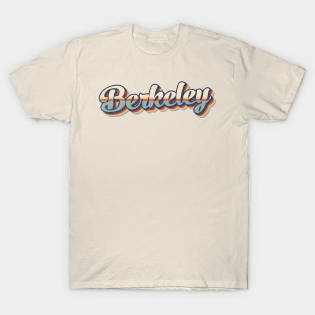 Berkeley // Retro Vintage Style T-Shirt by Stacy Peters Art